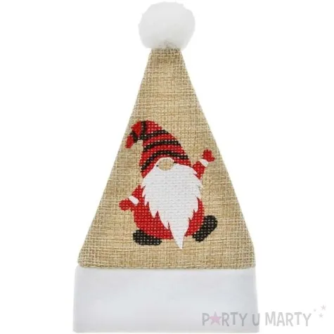 etui na sztucce czapka mikolaja skrzat godan