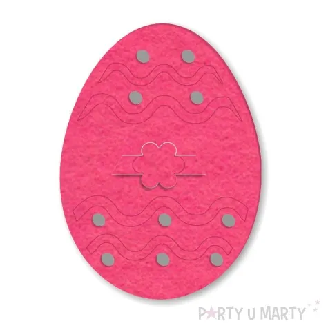 etui na sztucce wielkanocne pisanki i fale rozowy 2 szt