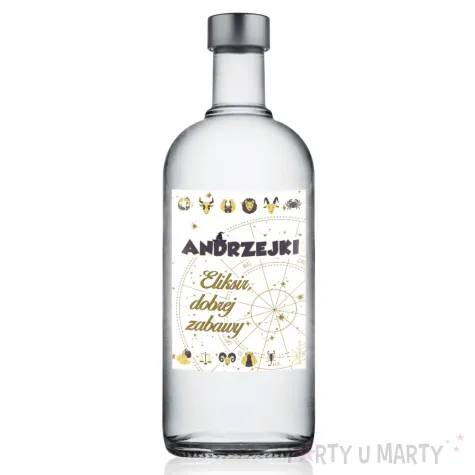 etykieta na butelke andrzejki astro zodiak 85x120 mm 5 szt