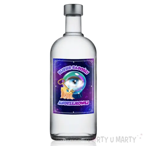 etykieta na butelke andrzejki wrozbita maciej 85x120 mm 5 szt