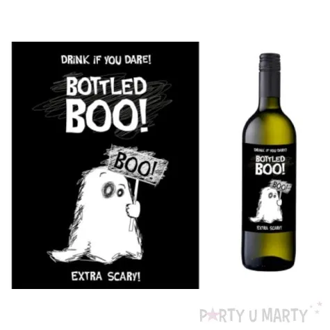etykieta na butelke boo 10 szt