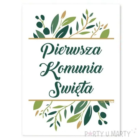 etykieta na butelke komunia swieta 85x120 mm 5 szt