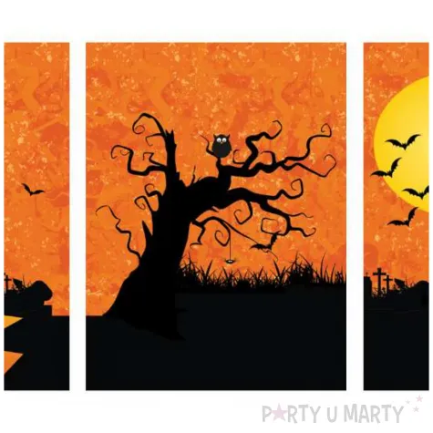 etykieta na butelke nawiedzony dwor pomaranczowy congee 9 x 12 cm 9 szt