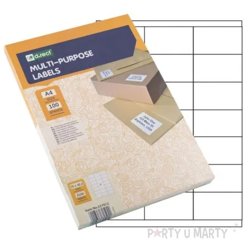 etykieta samoprzylepna a4 21 x 70x42mm d rect 100szt