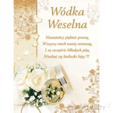 etykieta samoprzylepna na alkohol