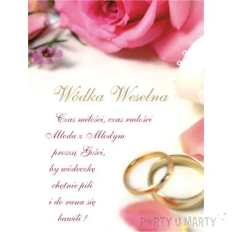 etykieta samoprzylepna na alkohol