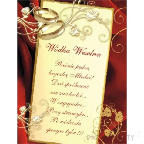 etykieta samoprzylepna na alkohol