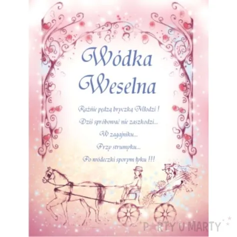 etykieta samoprzylepna na alkohol 50 szt