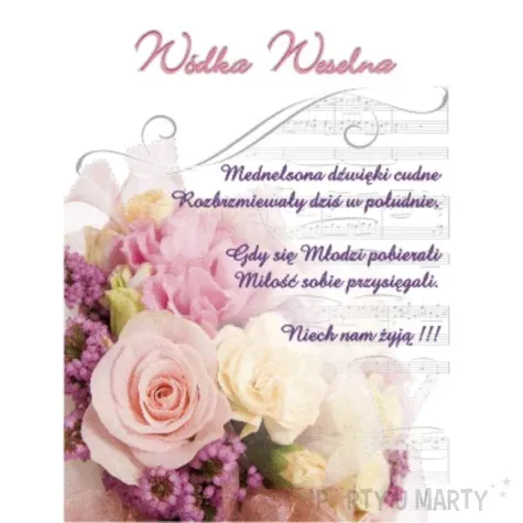 etykieta samoprzylepna na alkohol 50 szt