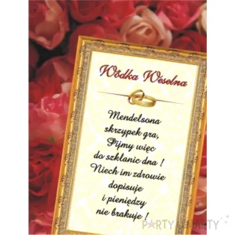 etykieta samoprzylepna na alkohol 50 szt