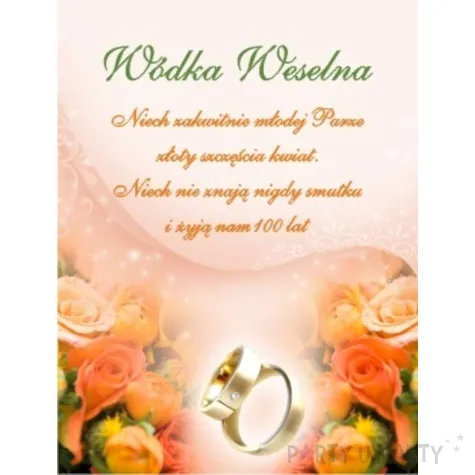 etykieta samoprzylepna na alkohol 50 szt