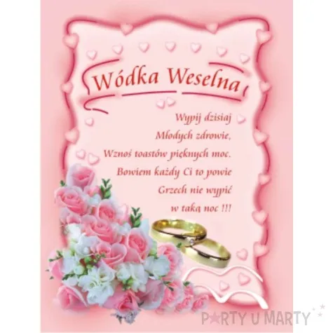 etykieta samoprzylepna na alkohol 50 szt