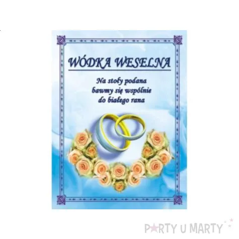 etykieta samoprzylepna na alkohol 50 szt