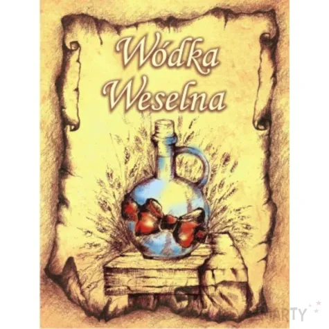 etykieta samoprzylepna na alkohol 50 szt