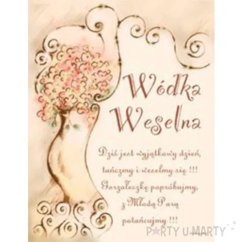 etykieta samoprzylepna na alkohol 50 szt