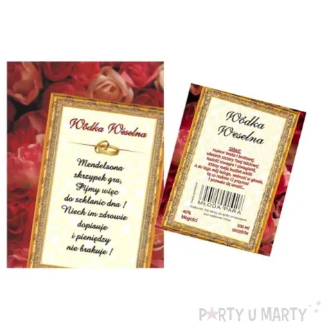 etykiety na butelke 50 kompletow 1 op