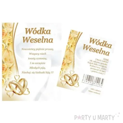 etykiety na butelke 50 kompletow 1 op