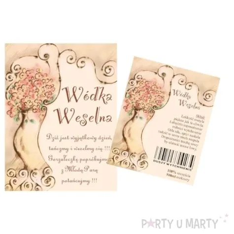 etykiety na butelke 50 kompletow 1 op