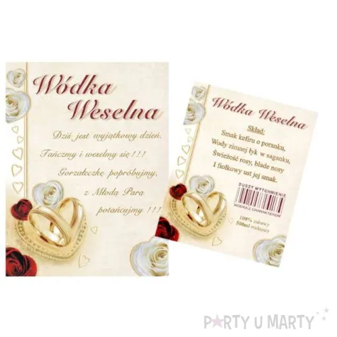 etykiety na butelke 50 kompletow 1 op