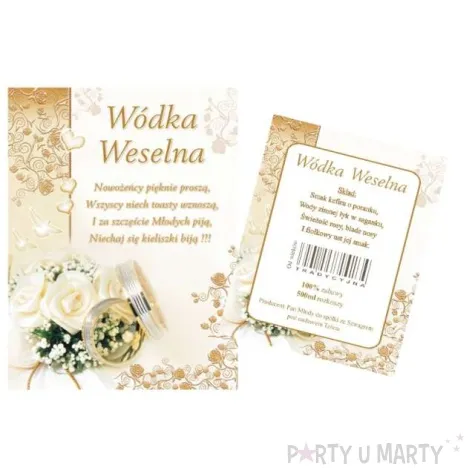 etykiety na butelke 50 kompletow 1 op