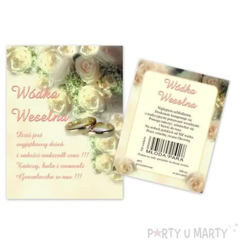 etykiety na butelke 50 kompletow 1 op