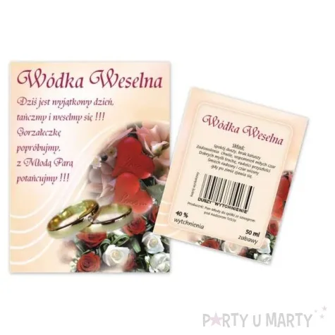 etykiety na butelke 50 kompletow 1 op