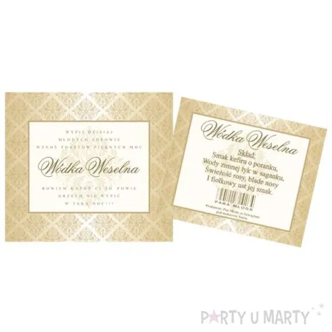 etykiety na butelke de luxe 0 5l 50 kompletow