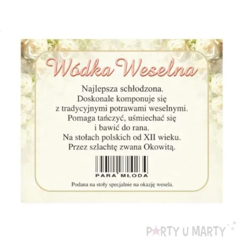 etykiety na butelke de luxe 0 7l 50 kompletow