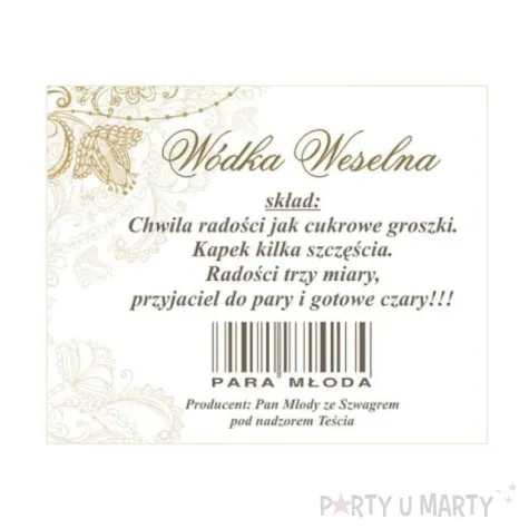 etykiety na butelke de luxe 0 7l 50 kompletow