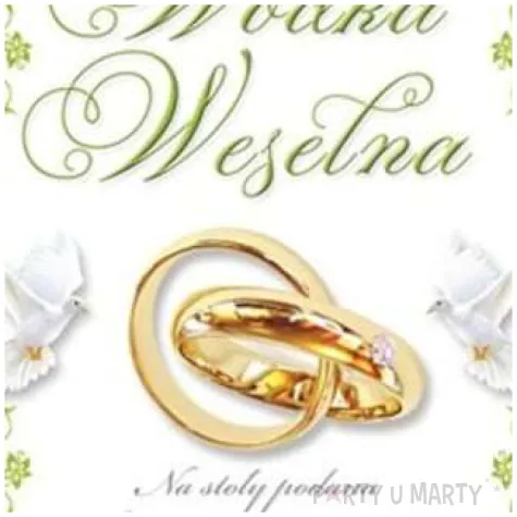 etykiety na butelke wodka weselna zloto zielona dekoracjepolska 25szt