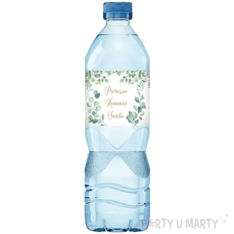 etykiety na wode mineralna komunia swieta eukaliptus beauty 45x225 mm 3 szt