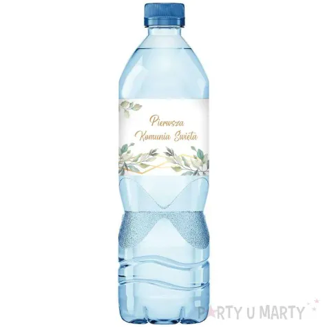 etykiety na wode mineralna komunia swieta mietowa geometria 45x225 mm 3 szt