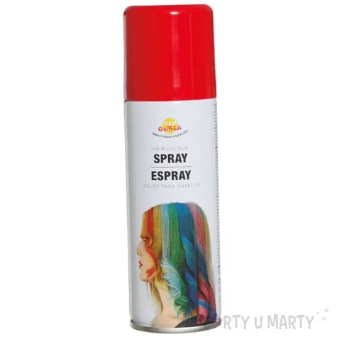 farba do wlosow w sprayu glitter czerwona guirca 125 ml