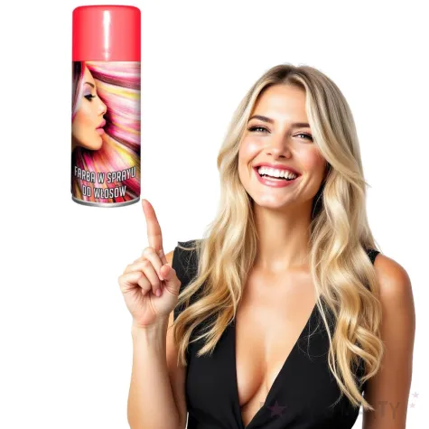 farba do wlosow w sprayu glitter czerwony aliga 175 ml