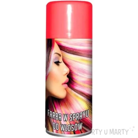 farba do wlosow w sprayu glitter czerwony aliga 175 ml