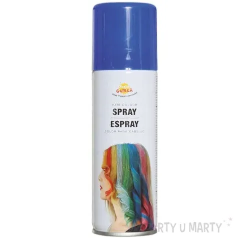 farba do wlosow w sprayu glitter niebieska guirca 125 ml