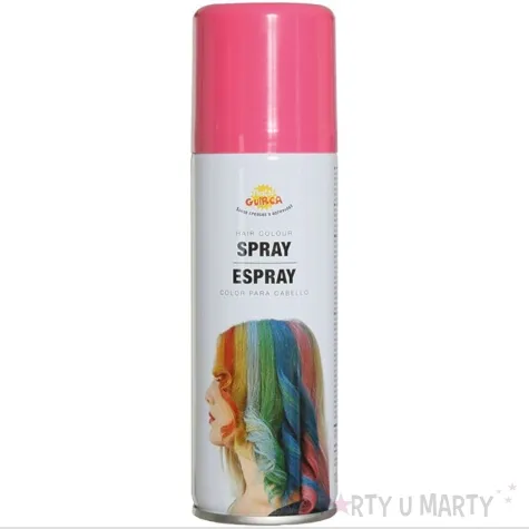 farba do wlosow w sprayu glitter rozowa guirca 125 ml