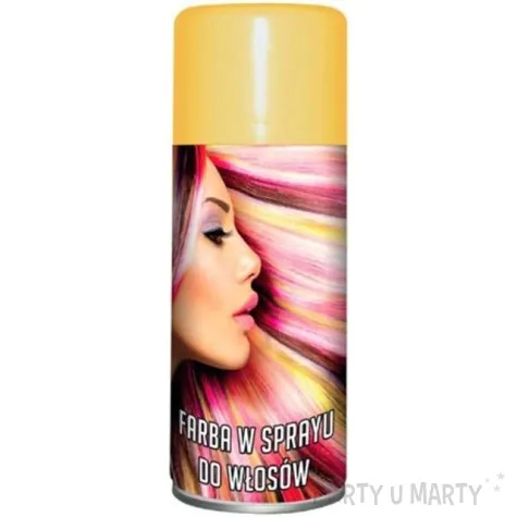 farba do wlosow w sprayu glitter zolta aliga 175 ml