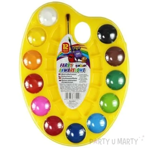 farby akwarelowe paleta malarska mix fun joy 12 kol