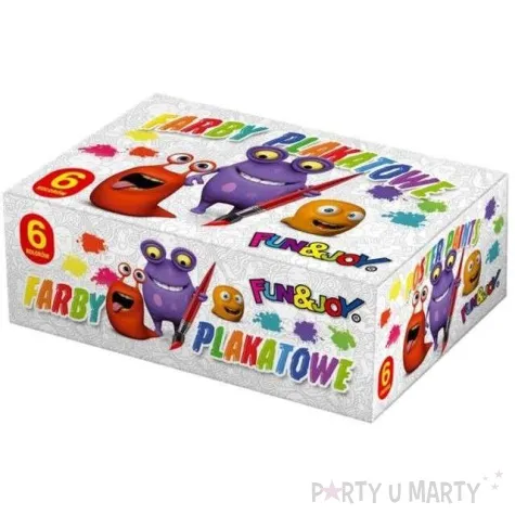 farby plakatowe artystyczne mix fun joy 20 ml 6 szt