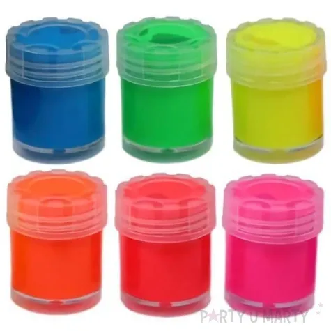 farby plakatowe neonowe mix flamingo 15 g 6 szt