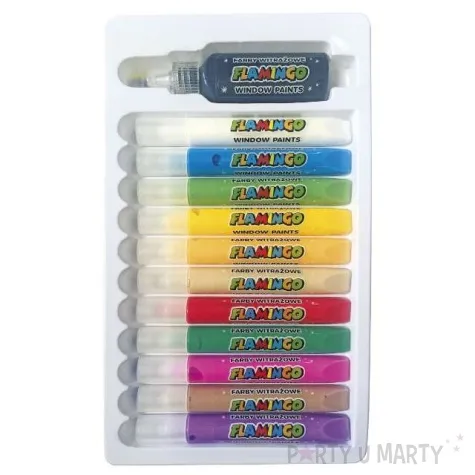 farby witrazowe classic mix 10 5 ml flamingo 12 szt