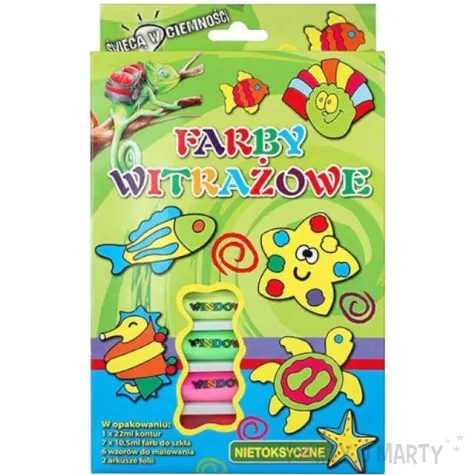 farby witrazowe classic mix 10 5 ml titanum 7 szt