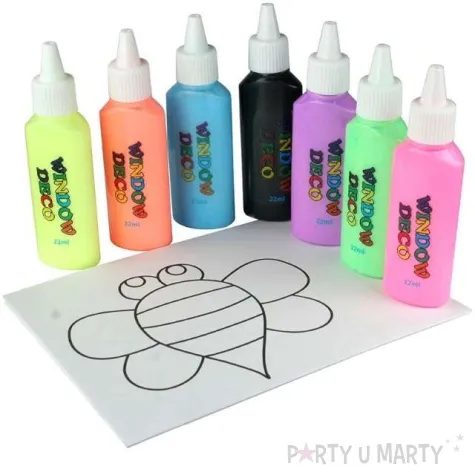 farby witrazowe classic mix 22 ml titanum 7 szt