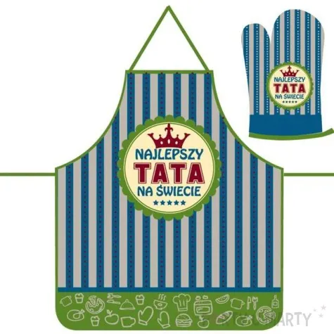 fartuch kuchenny najlepszy tata rekawica topgift