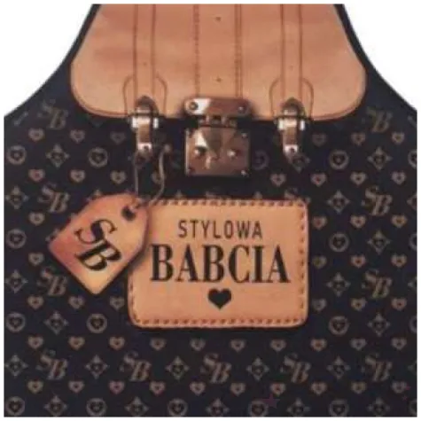 fartuch kuchenny stylowa babcia czarny party tino