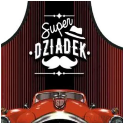 fartuch kuchenny super dziadek w stylu retro party tino