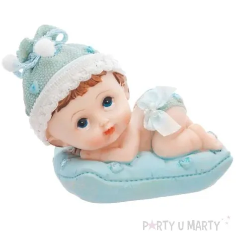 figurka chlopiec z niebieska poduszka 9cm 1szt