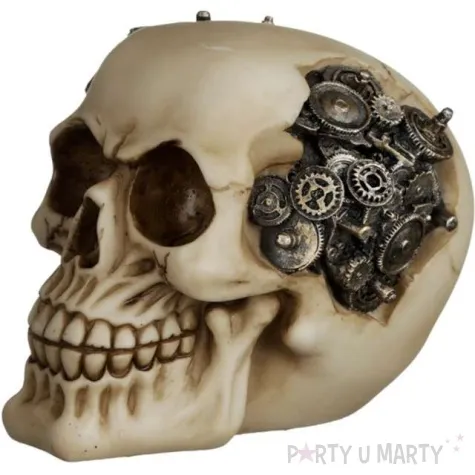 figurka czaszka steampunk puckator 15 x 11 cm