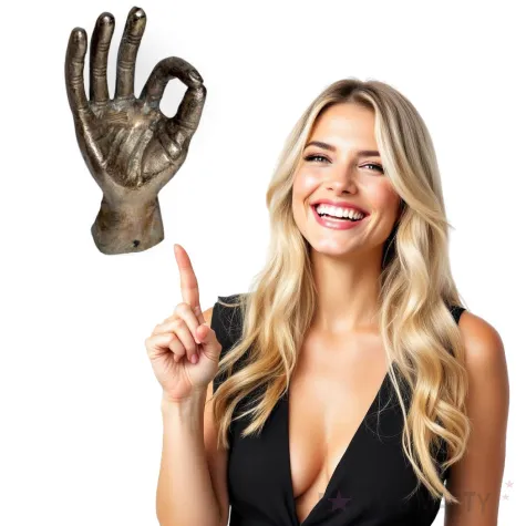 figurka dlon okej zlota kemis 26 cm